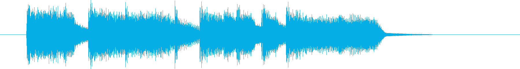 Bright and refreshing synth sound short's reproduced waveform