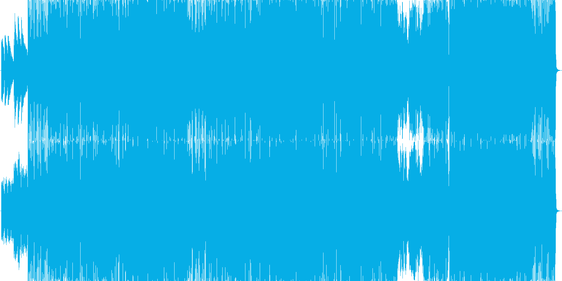 派手でスピード感のあるロック曲。の再生済みの波形