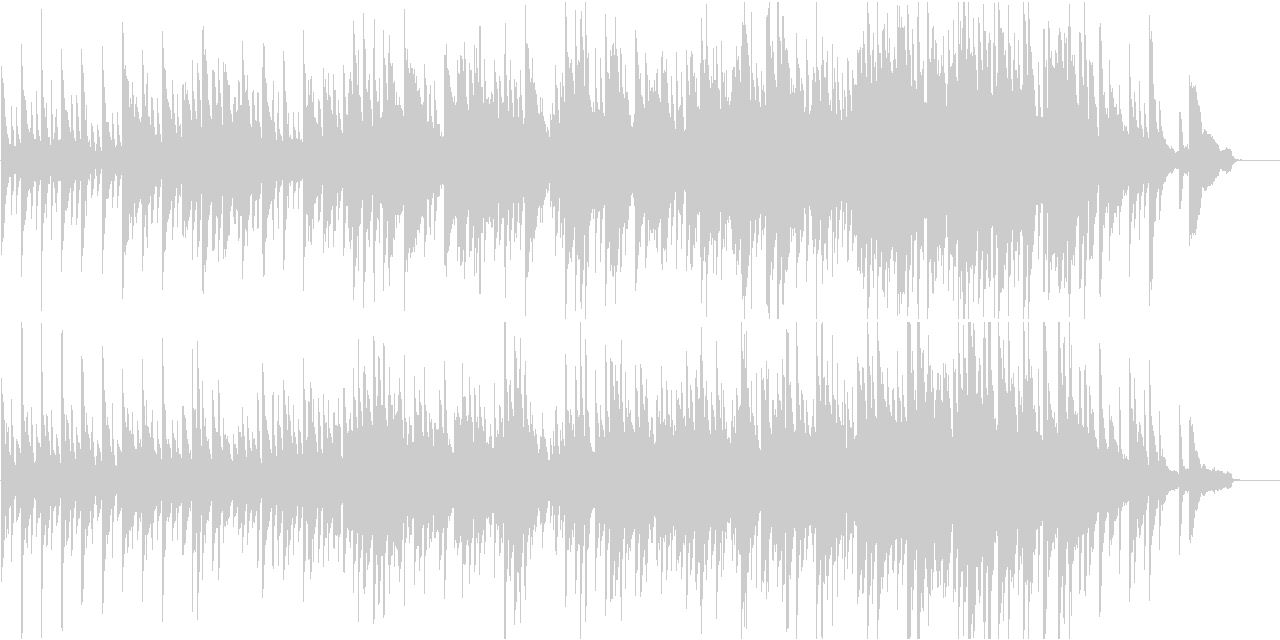 和の旋律を用いたピアノ楽曲 祝い事等にの未再生の波形