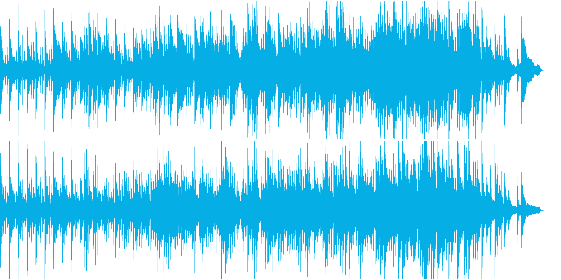 和の旋律を用いたピアノ楽曲 祝い事等にの再生済みの波形