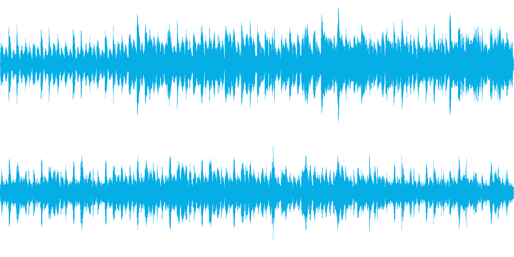 ほのぼのした村や牧場をイメージした曲の再生済みの波形