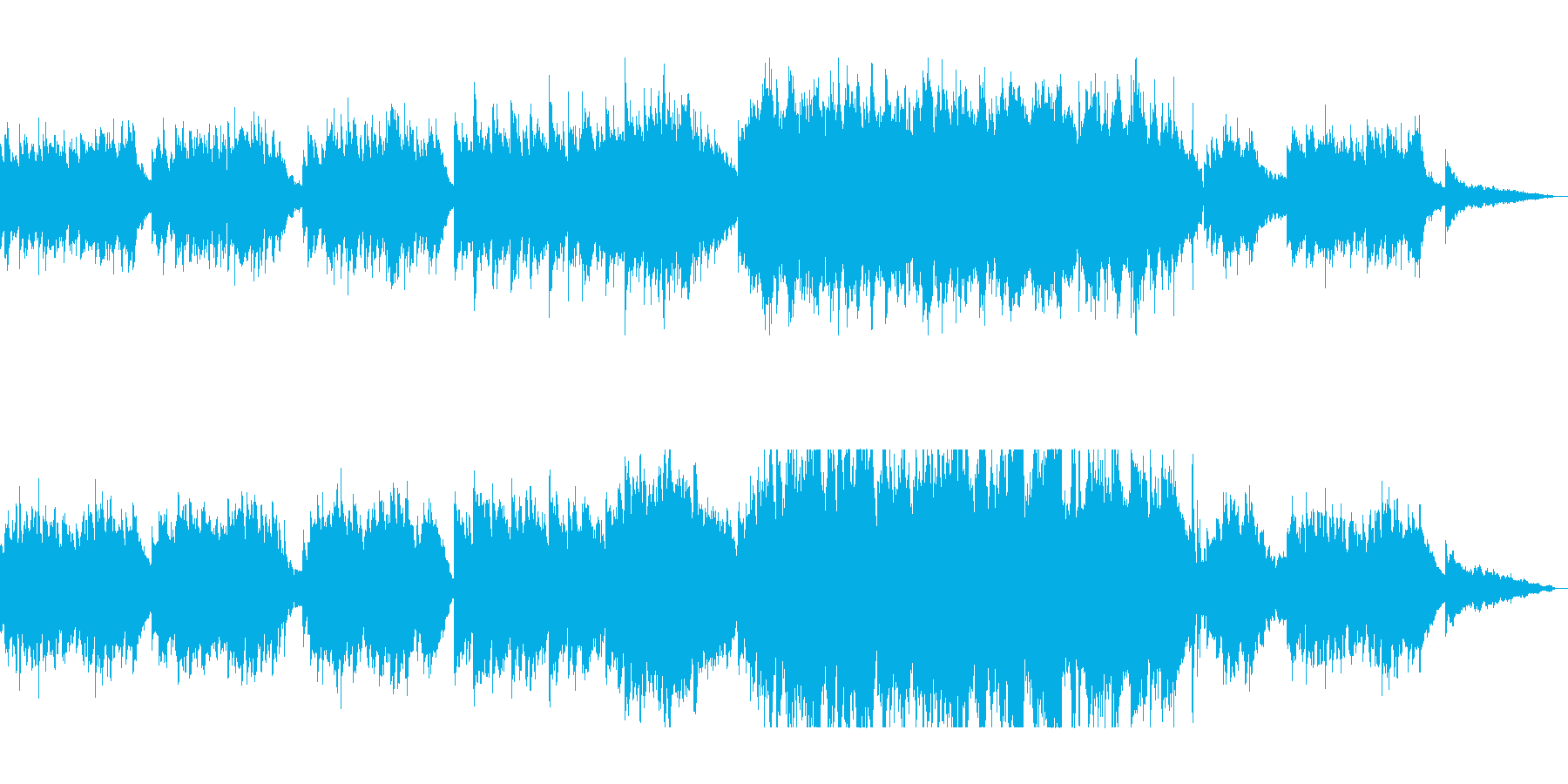 新しい事の始まりに聴きたいウキウキする曲の再生済みの波形