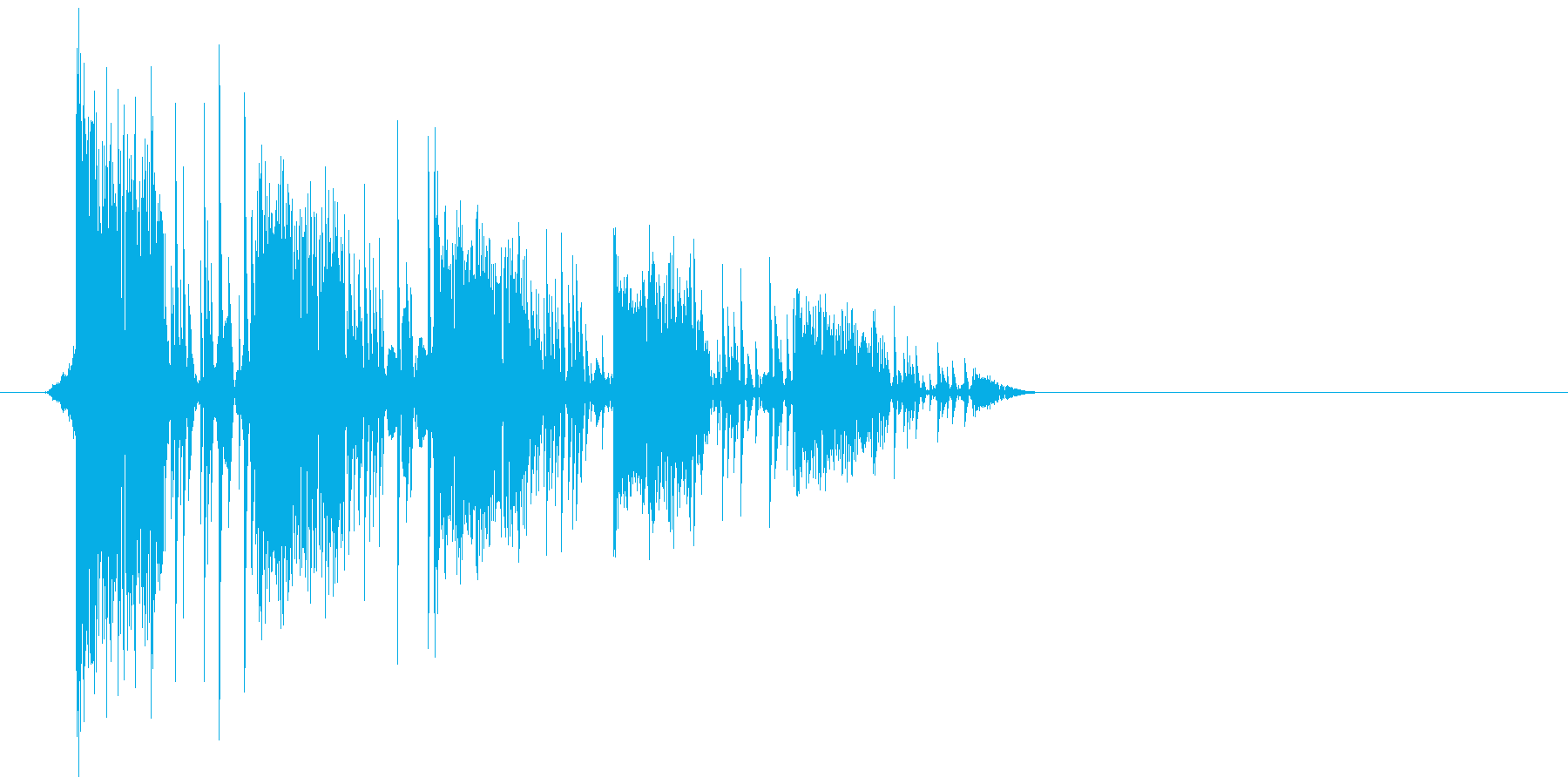 ゲーム(ファミコン風)爆発音_029の再生済みの波形
