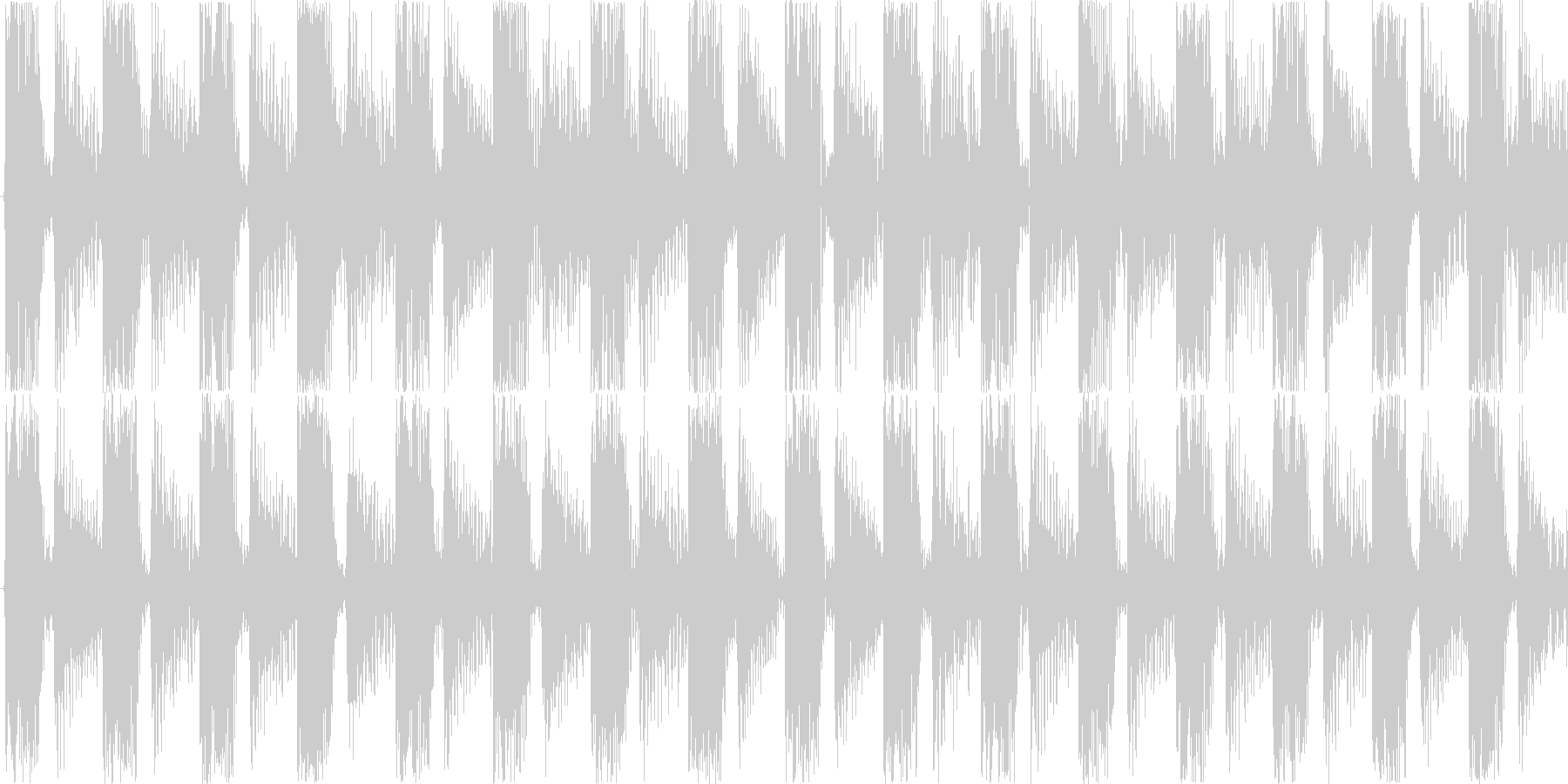 電子的な音で繰り返される楽曲です。の未再生の波形