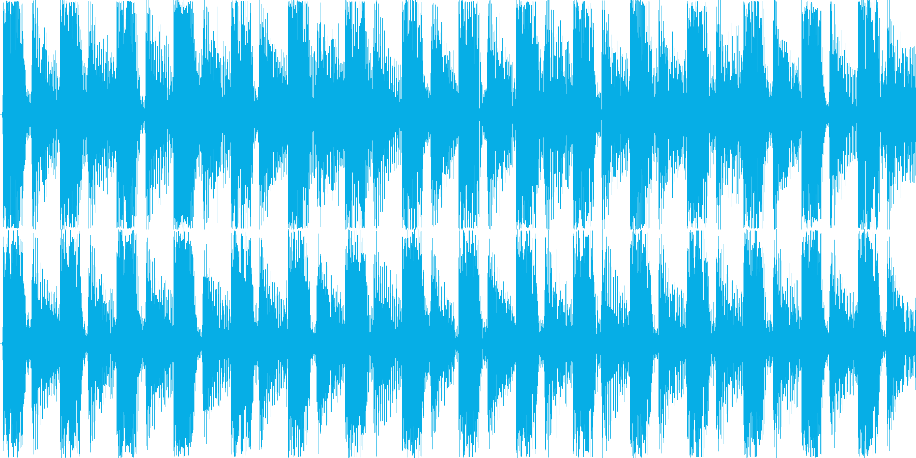 電子的な音で繰り返される楽曲です。の再生済みの波形