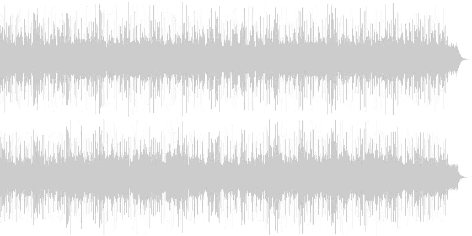キレイな響きのリラクゼーション曲の未再生の波形