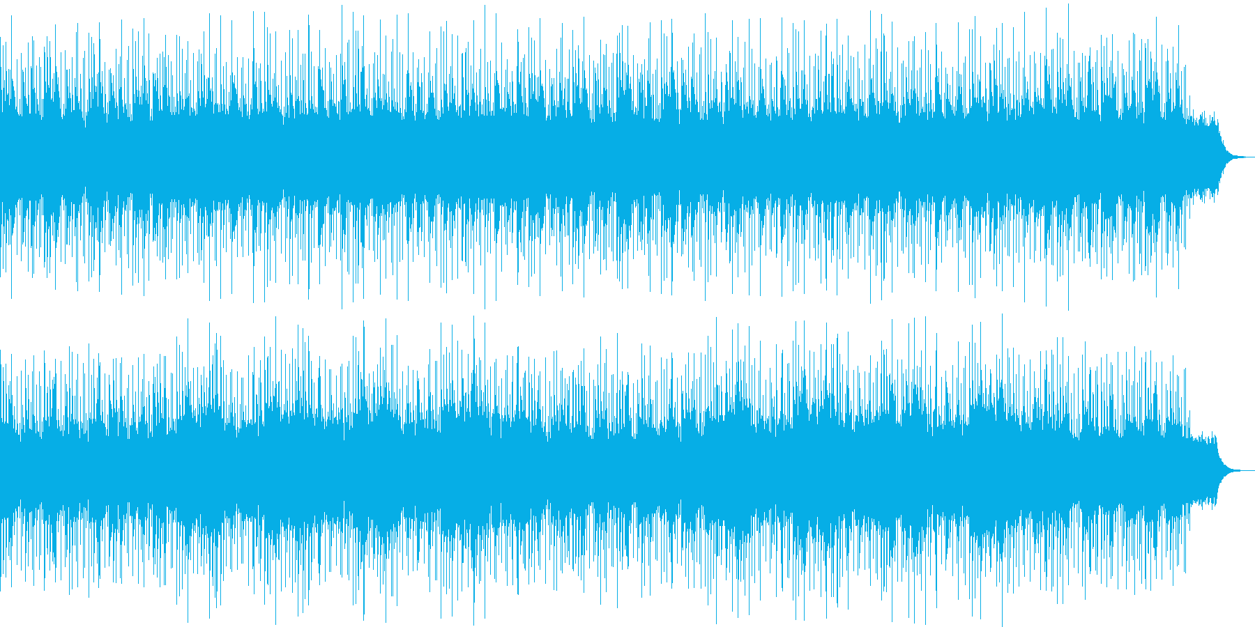 キレイな響きのリラクゼーション曲の再生済みの波形