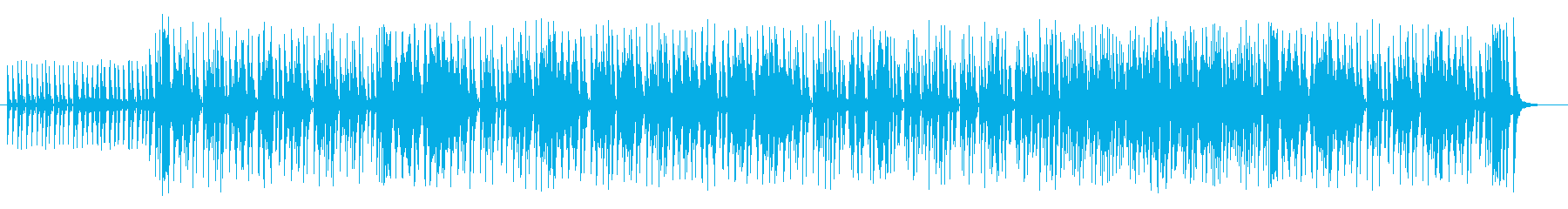 疾走感のあるシンセが特徴のフュージョン曲の再生済みの波形