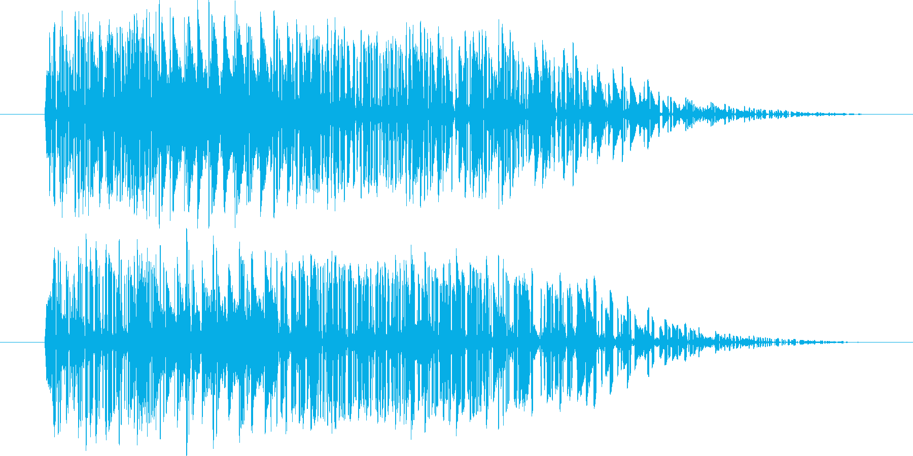 【SE】爆発音01(小)の再生済みの波形