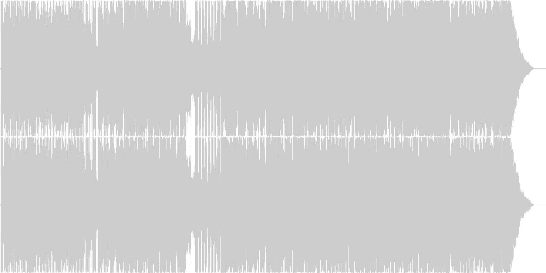 溢れる思いを伝えたい恋愛ポップソングの未再生の波形