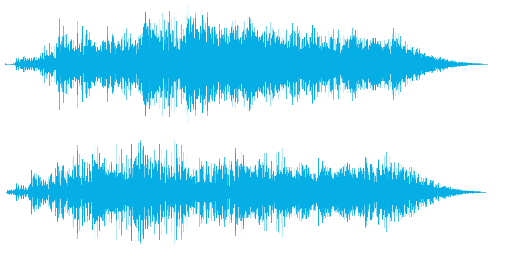 ビョロロン(金属的な音)の再生済みの波形