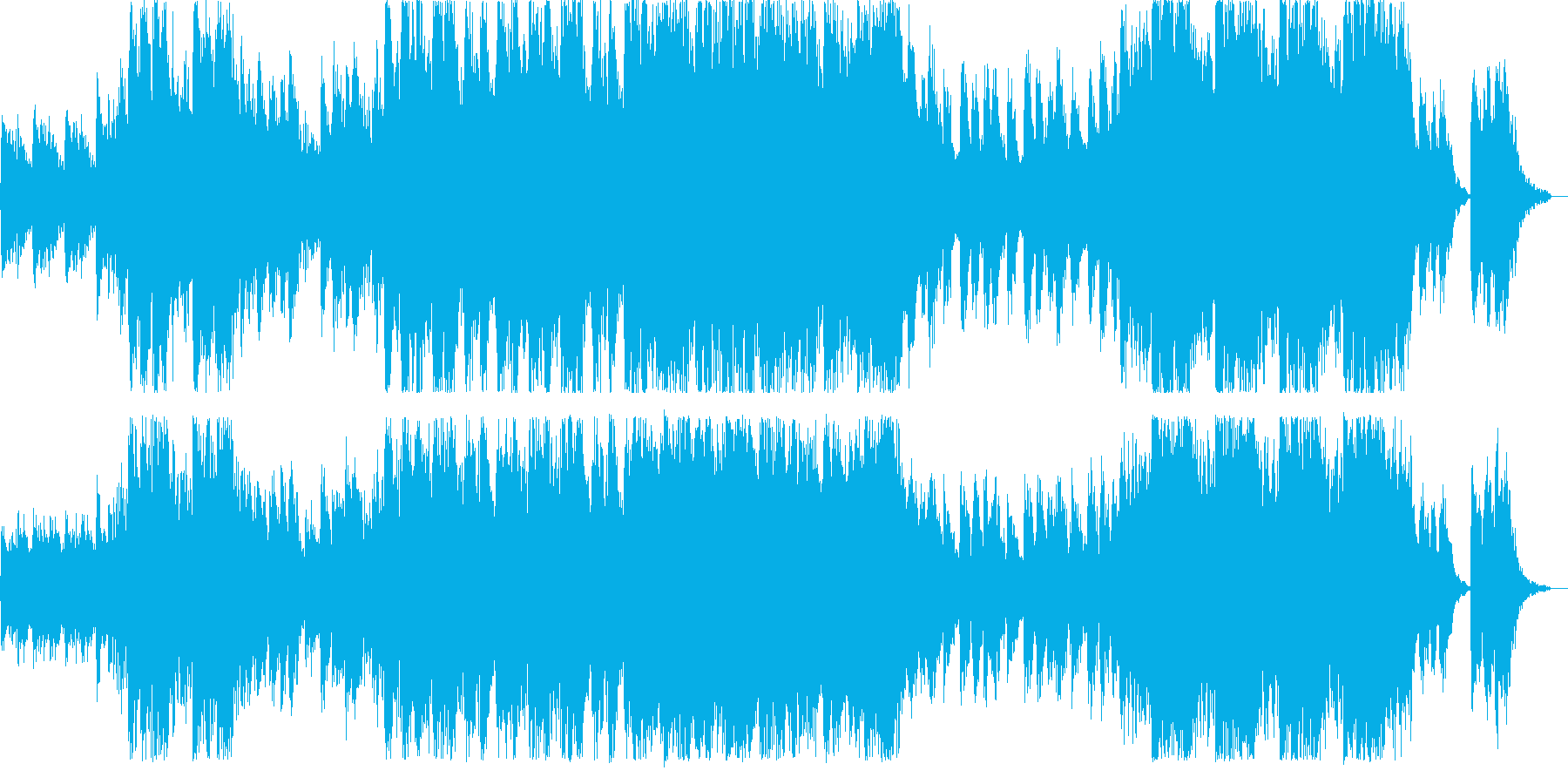 CMなど、近代的な製品向けの曲の再生済みの波形