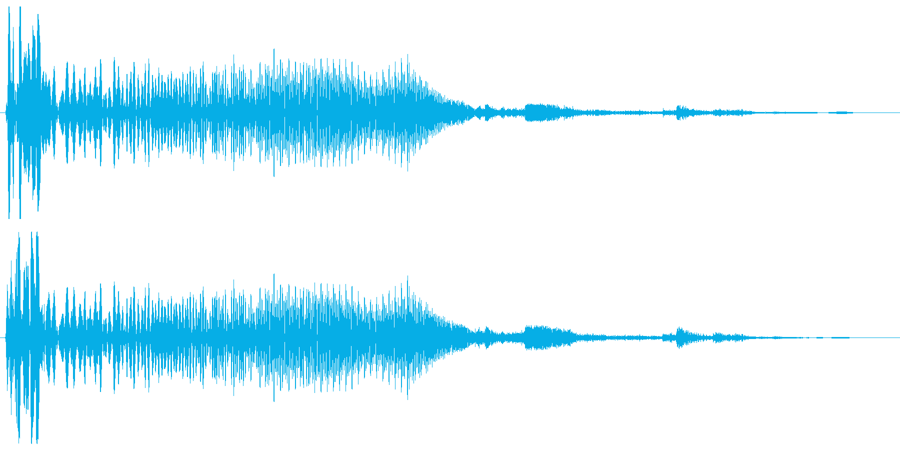 ウイーンガッチャン(機械の動作音)の再生済みの波形