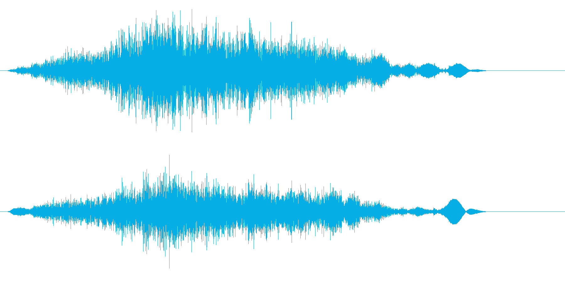 砂などの細々したものをすくう音の再生済みの波形