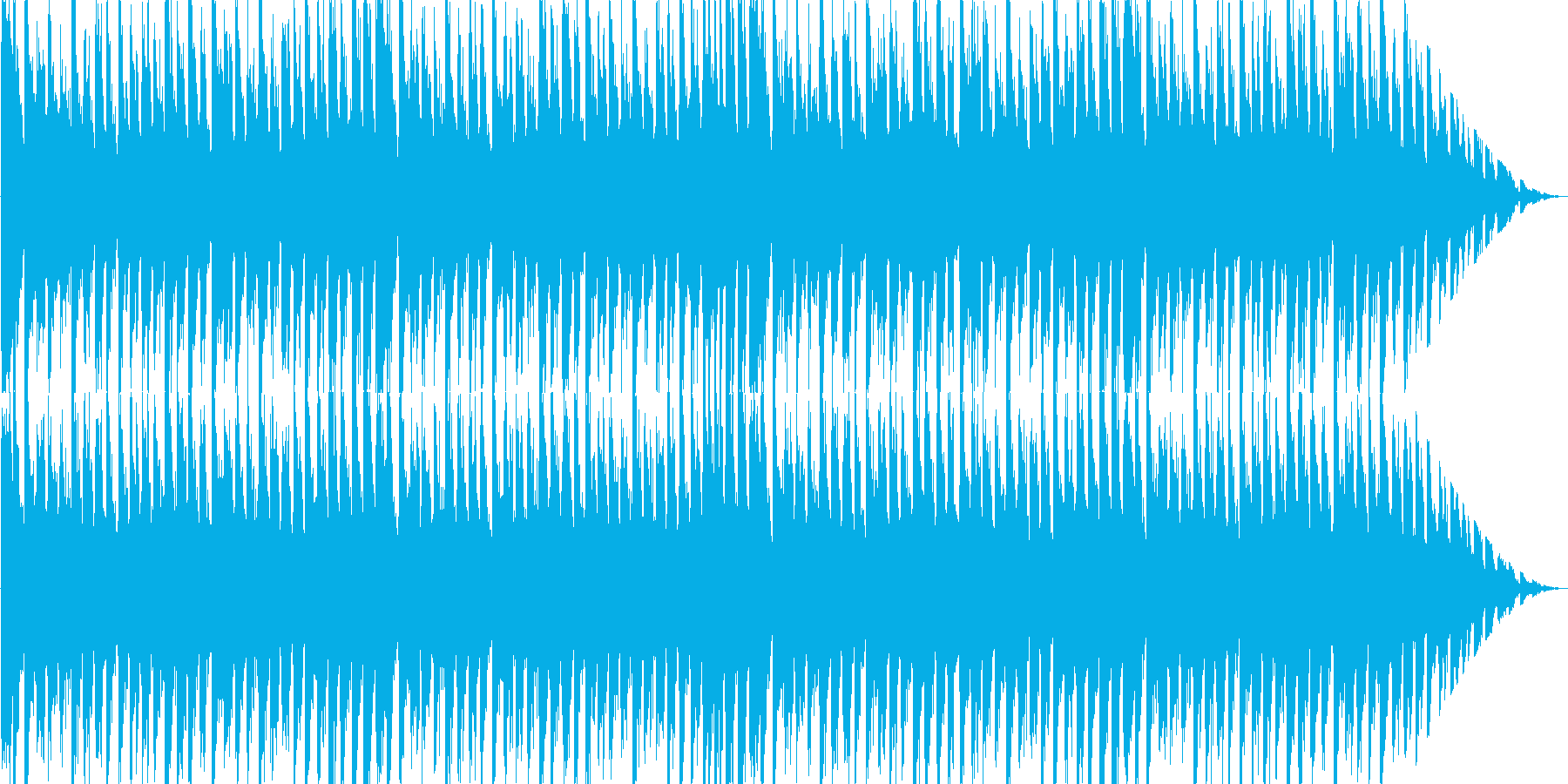 ほのぼのした雰囲気のポップスの再生済みの波形