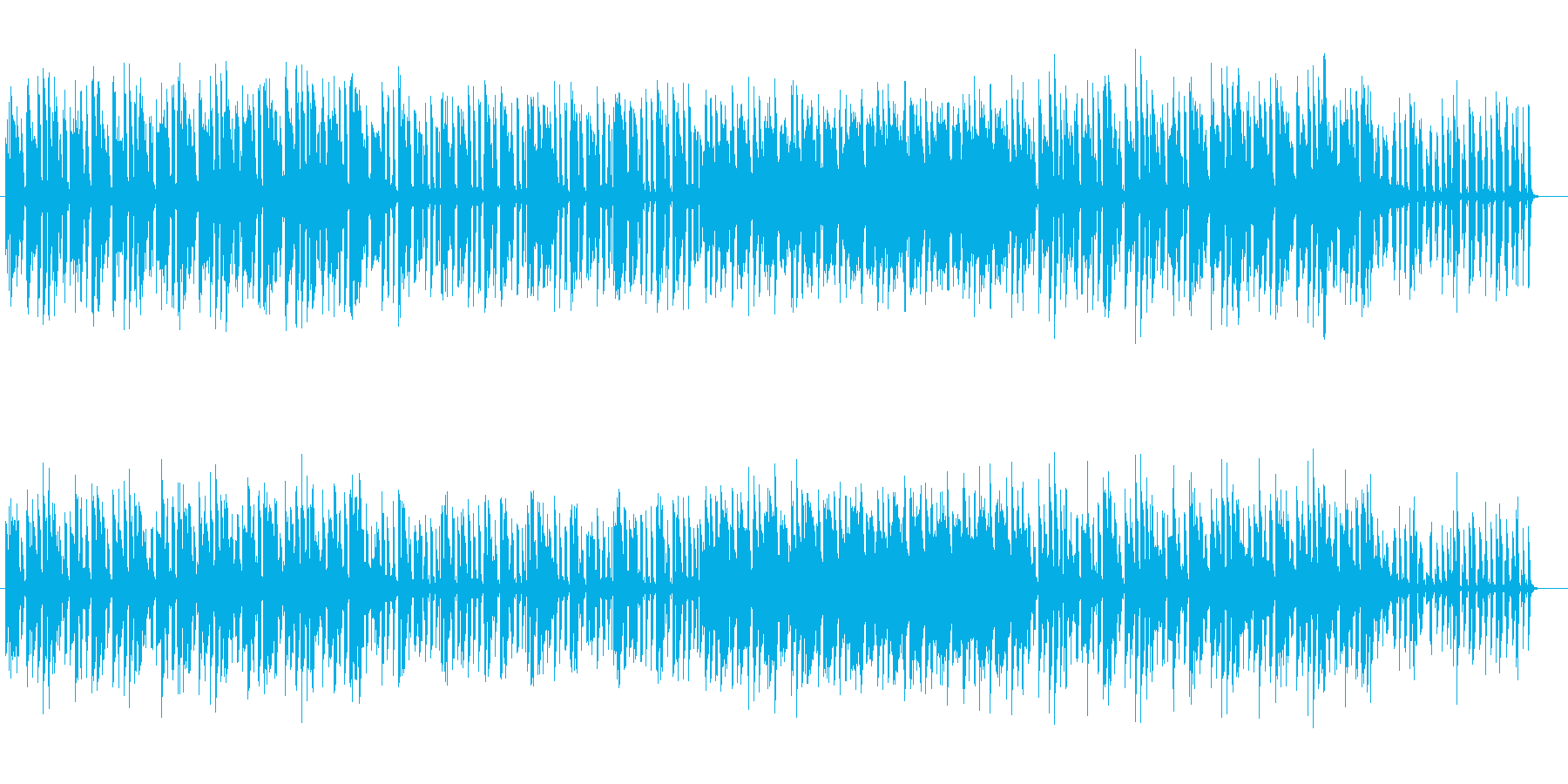 ゲーム、映像の落ち着いた場面に使える曲の再生済みの波形