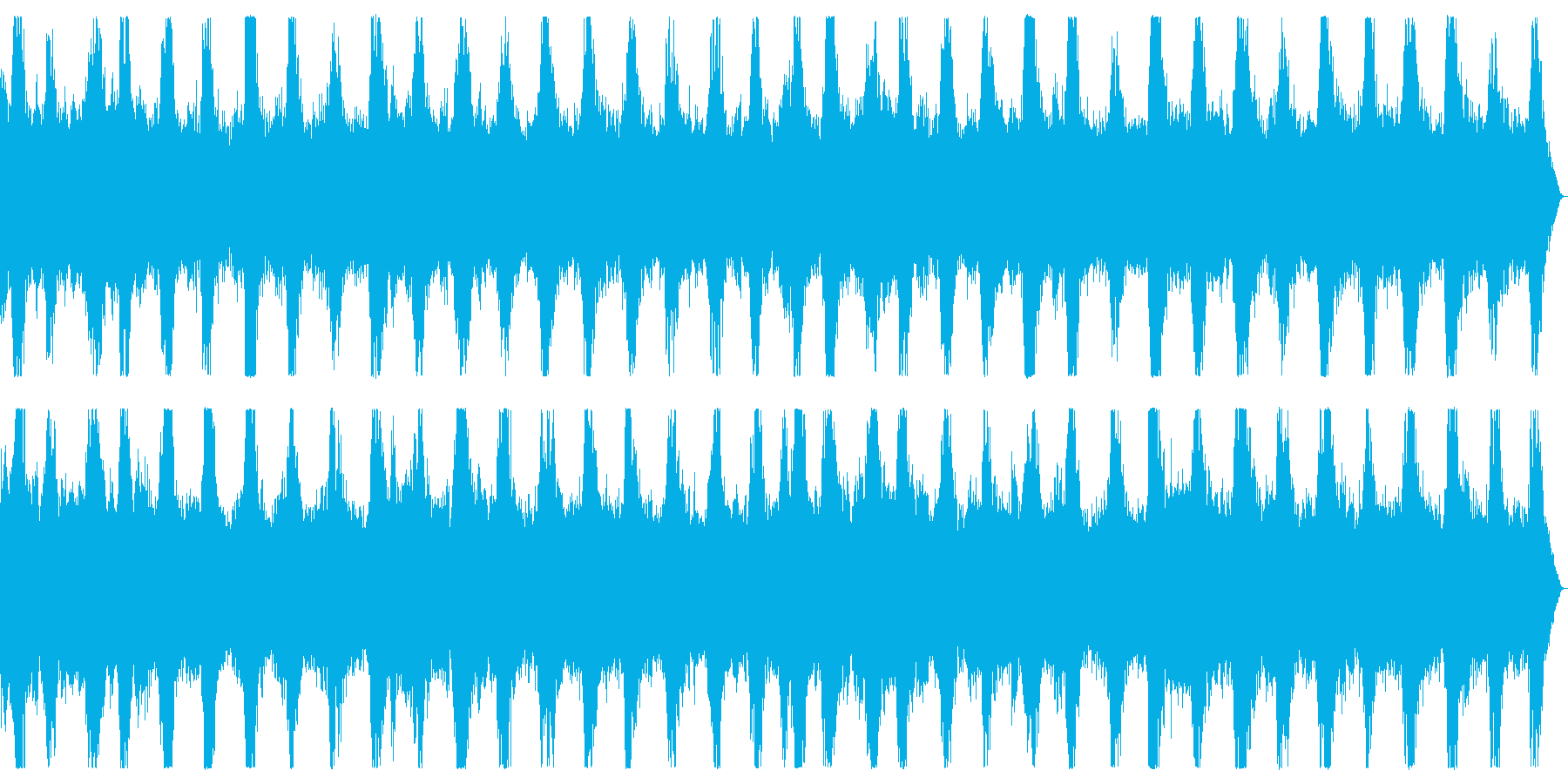 ダークアンビエント ノイズの入ったBGMの再生済みの波形