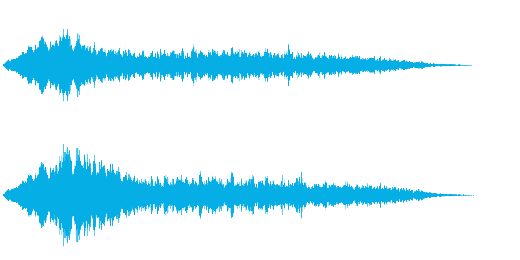 神秘的な音ですの再生済みの波形