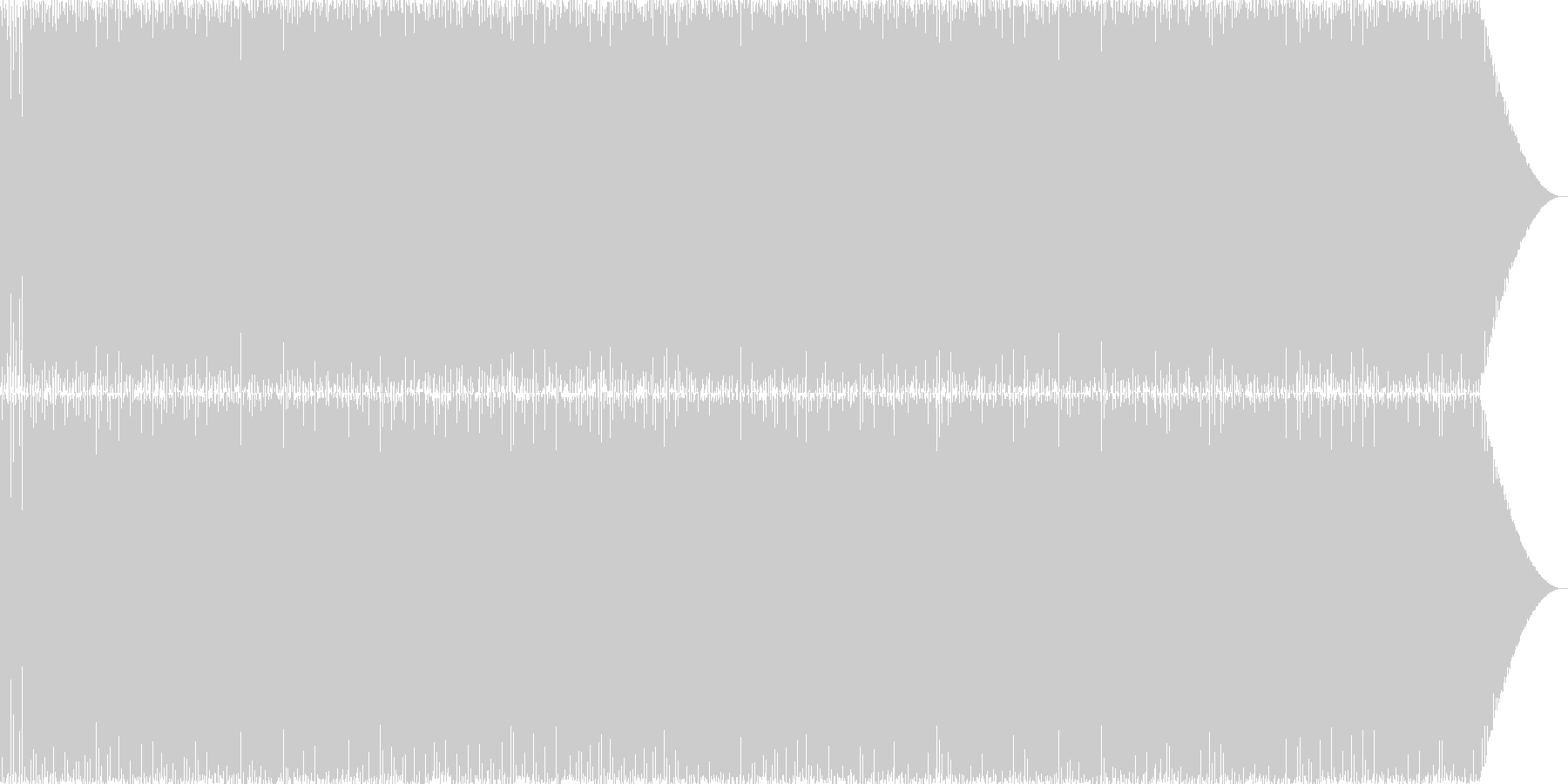 中華風の軽快なBGMの未再生の波形