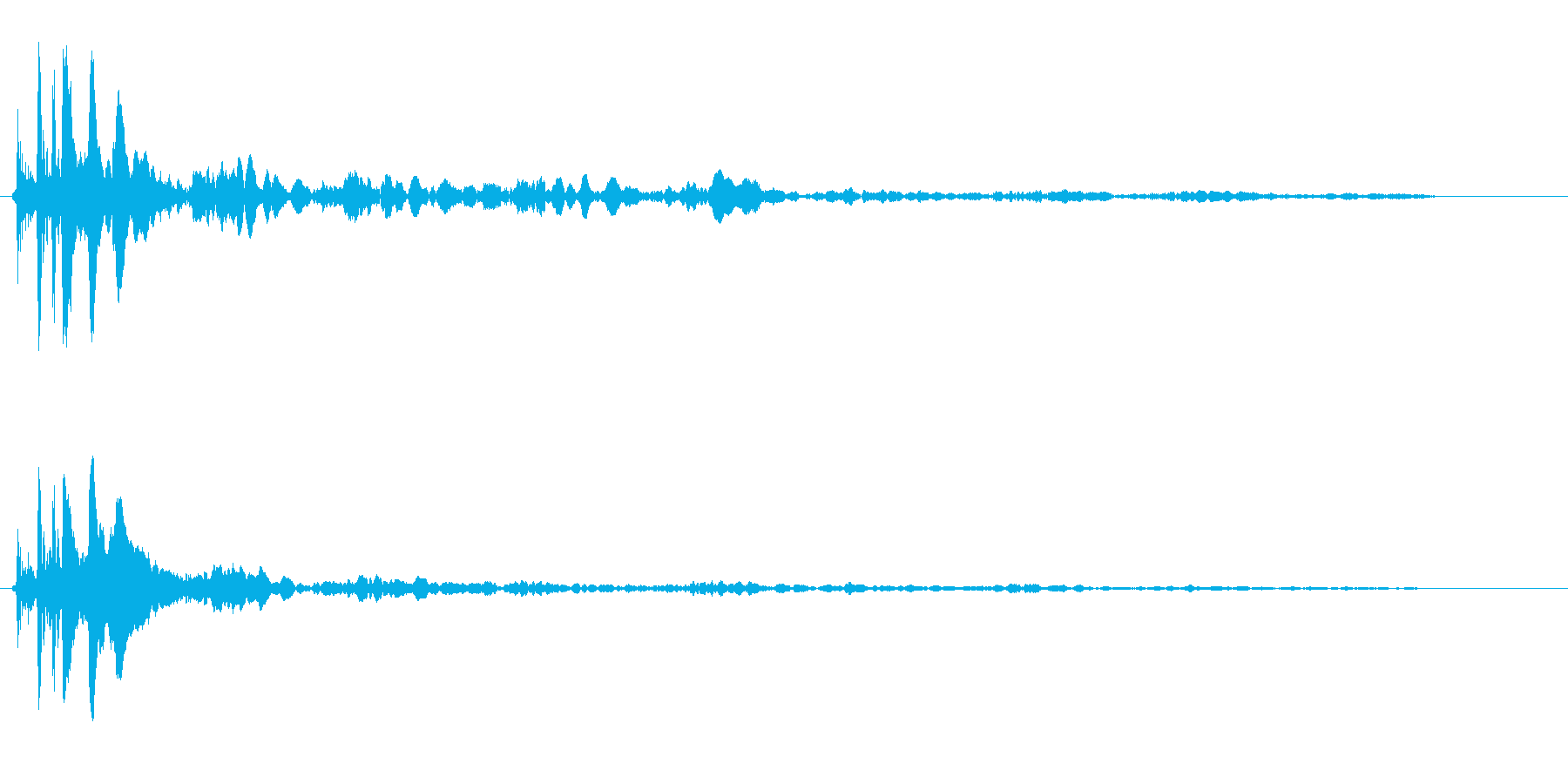 カリン(何かがはじけるような音)の再生済みの波形