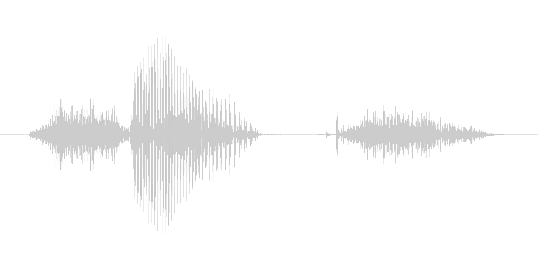 6 (six, 英語、米国女性声優K1)の未再生の波形