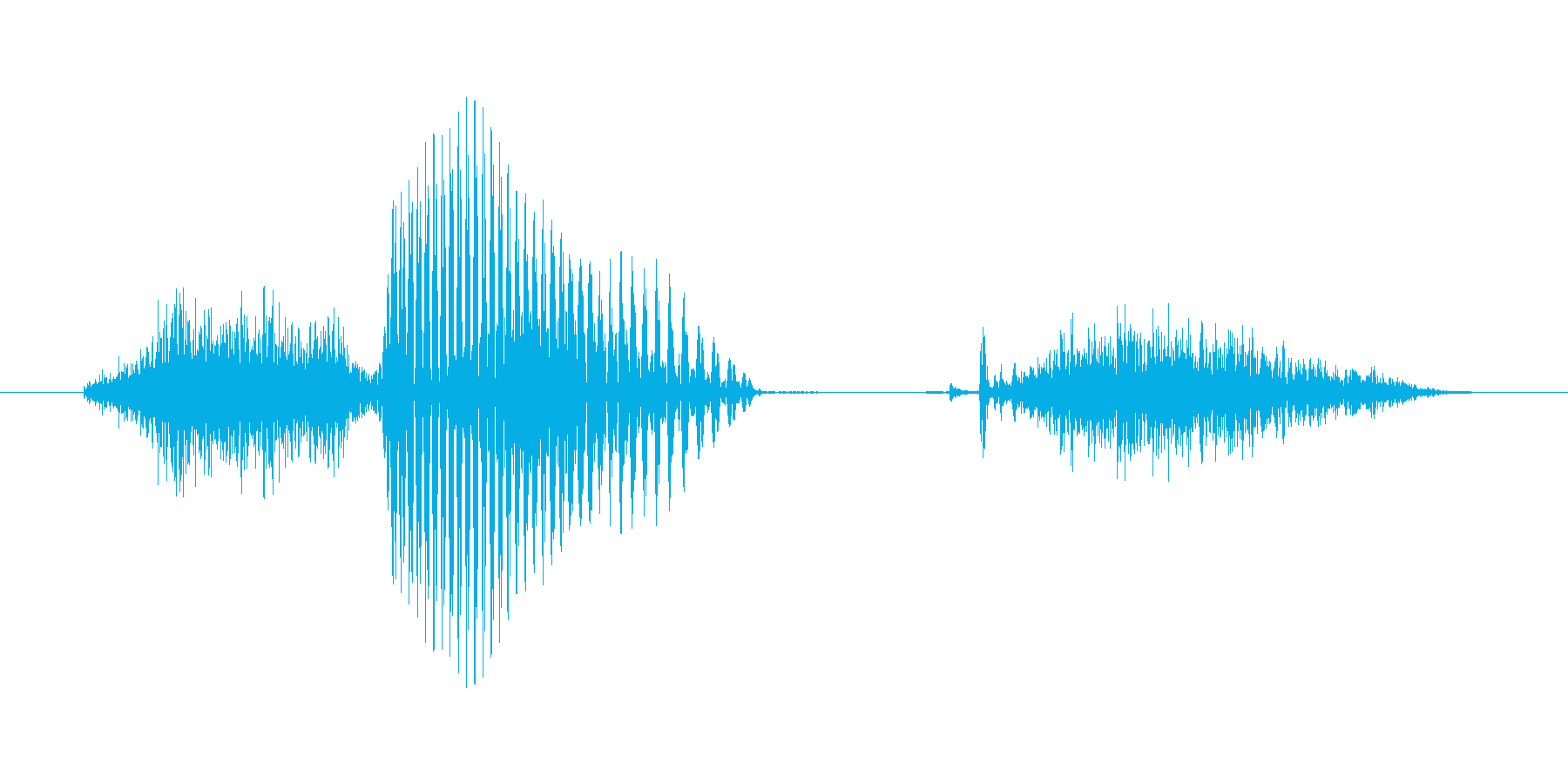 6 (six, 英語、米国女性声優K1)の再生済みの波形