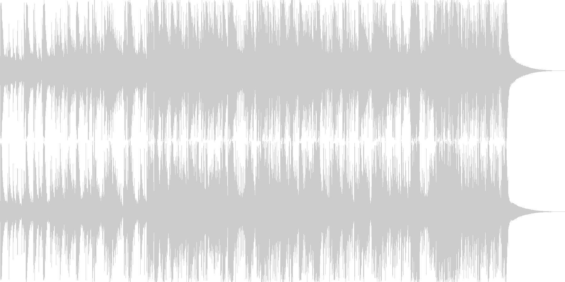 壮大なイメージの曲の未再生の波形