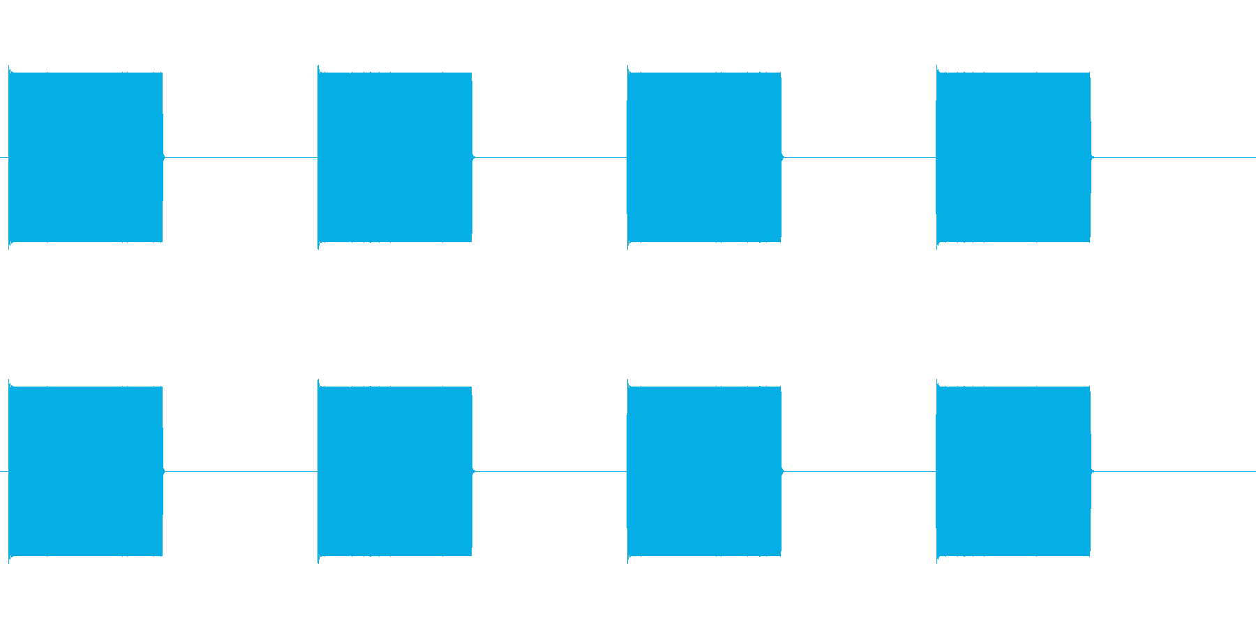 プーx4(電話の話し中)の再生済みの波形