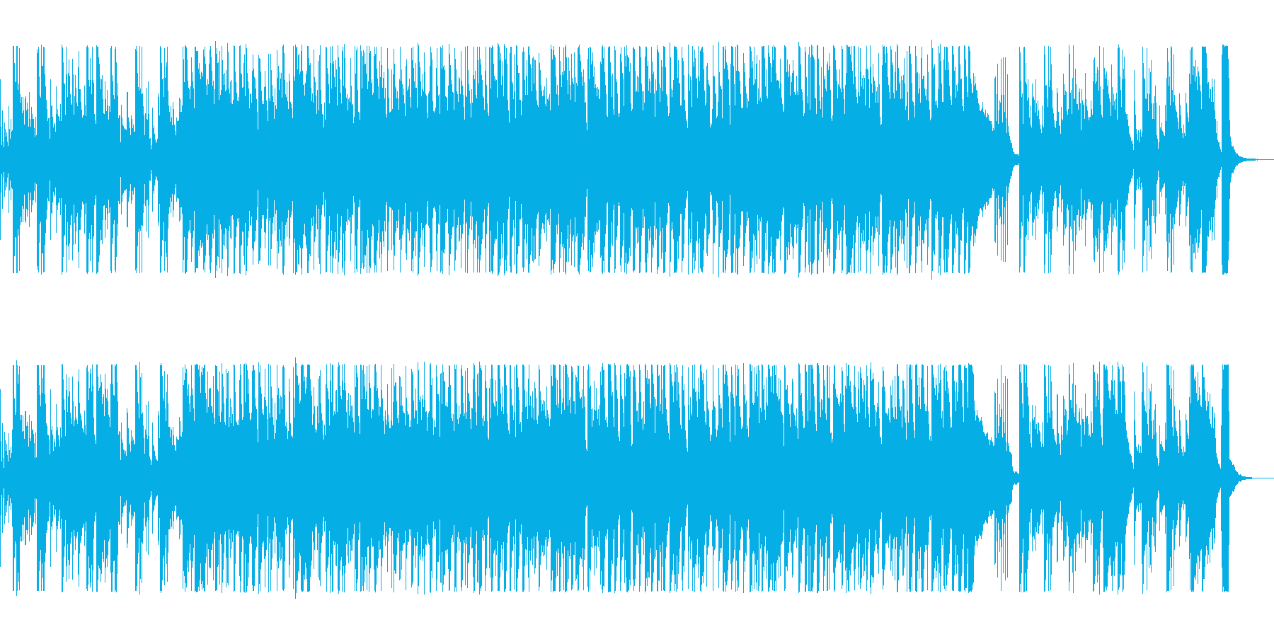 さわやかな春を思わせるメロディー曲の再生済みの波形
