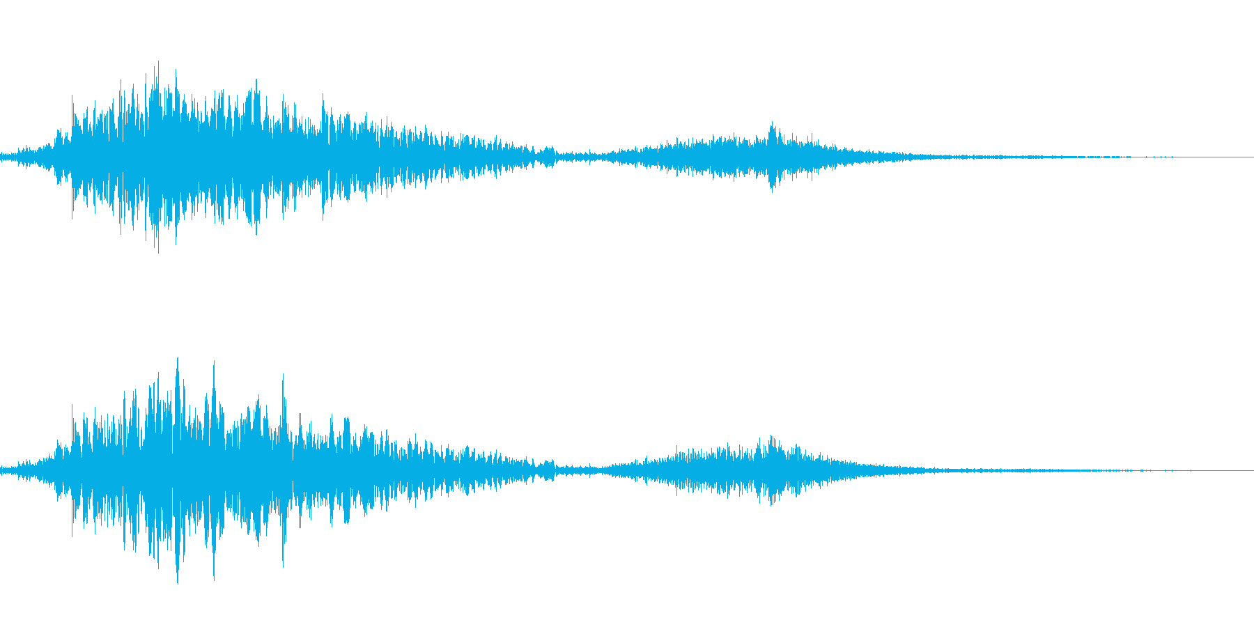 斬撃音(刀や剣で斬る/刺す効果音)13cの再生済みの波形