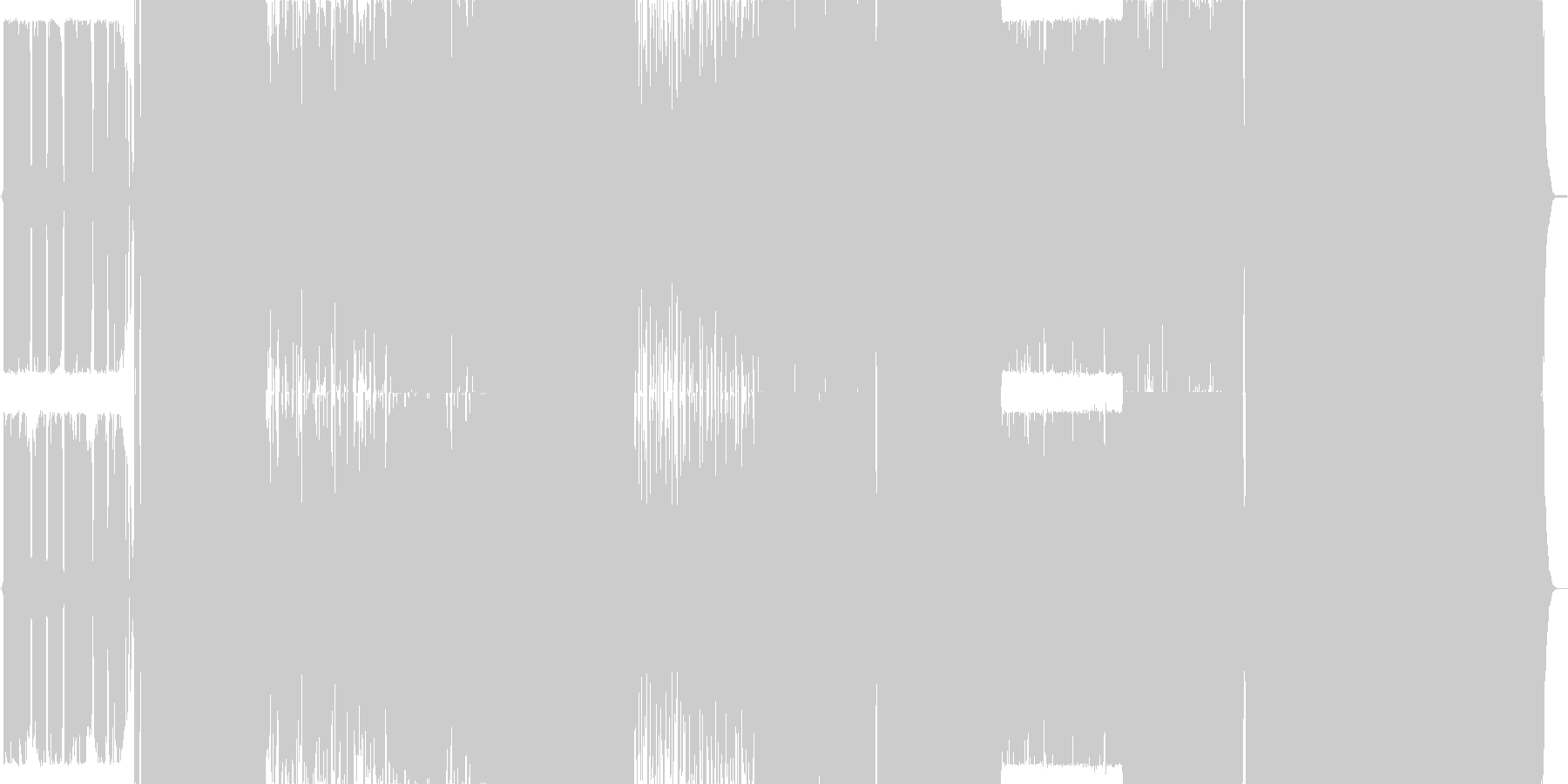 ほのぼの感と切なさが混じる合唱系の未再生の波形