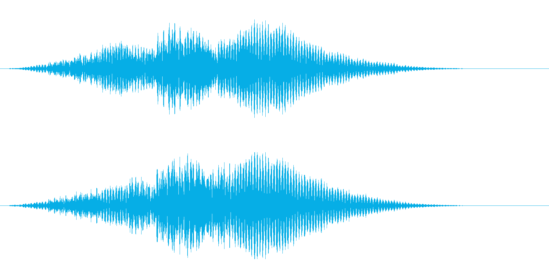 機械的な「ふぉん」【浮く、スタート音】の再生済みの波形