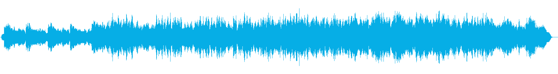 美しいループのヒーリングミュージックの再生済みの波形