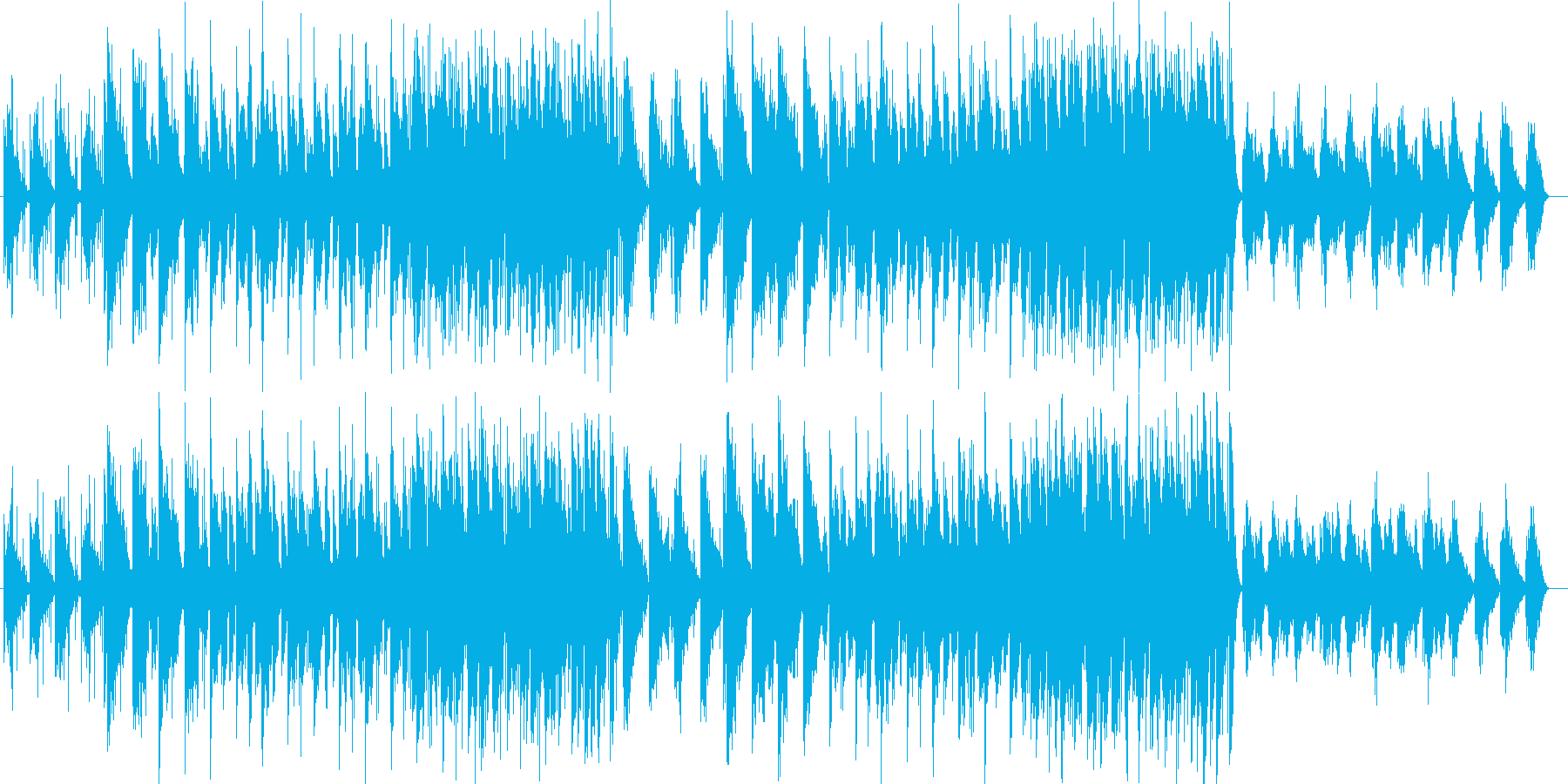 開放的なスローブリージングする環境音楽の再生済みの波形