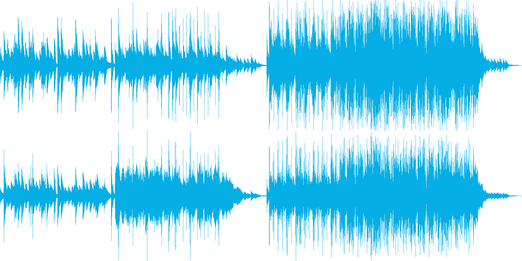 感動系 ロマンティックなやさしいピアノ曲の再生済みの波形