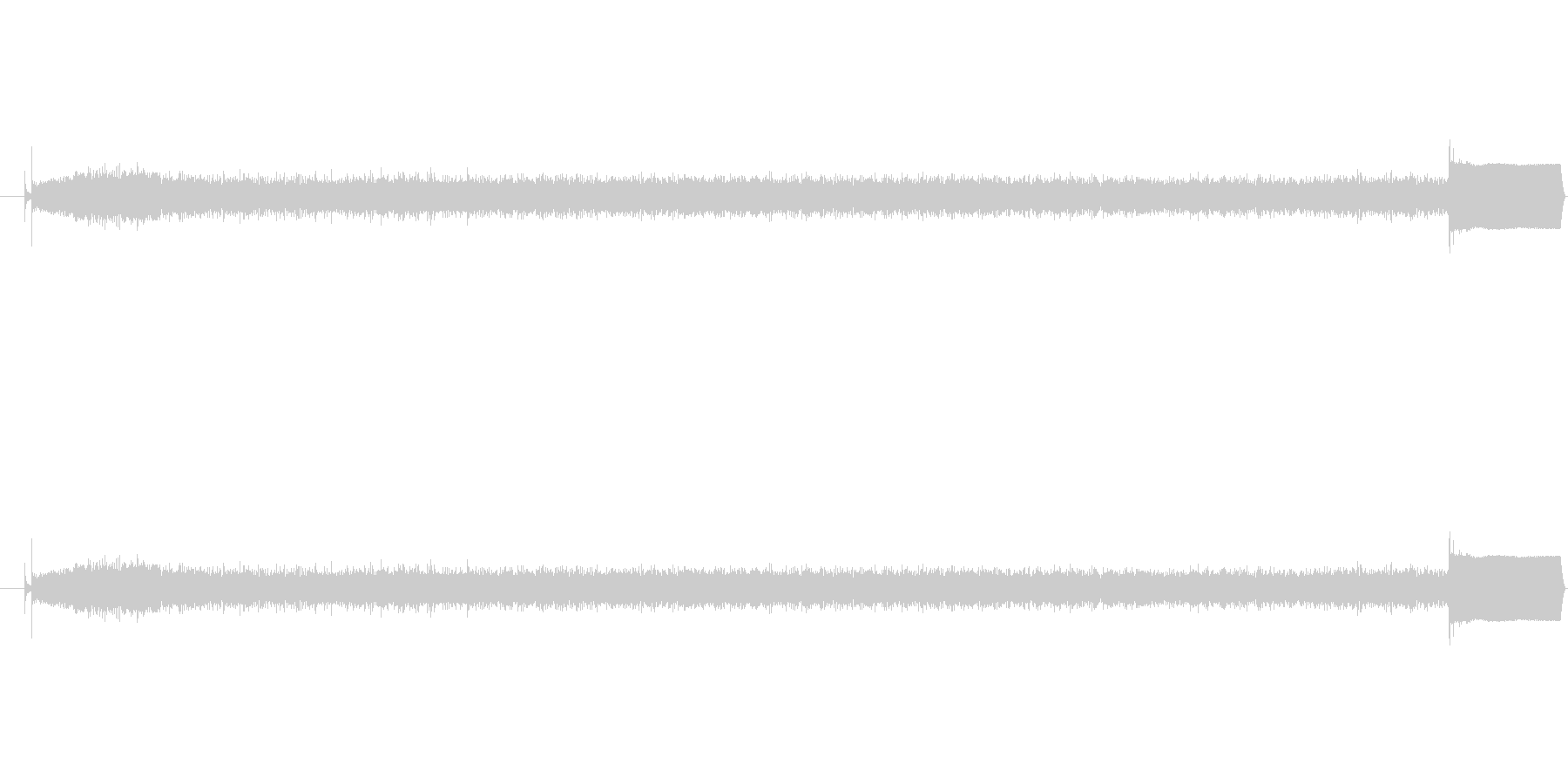 【生音】かちびーーーぴーー!レンジの音の未再生の波形