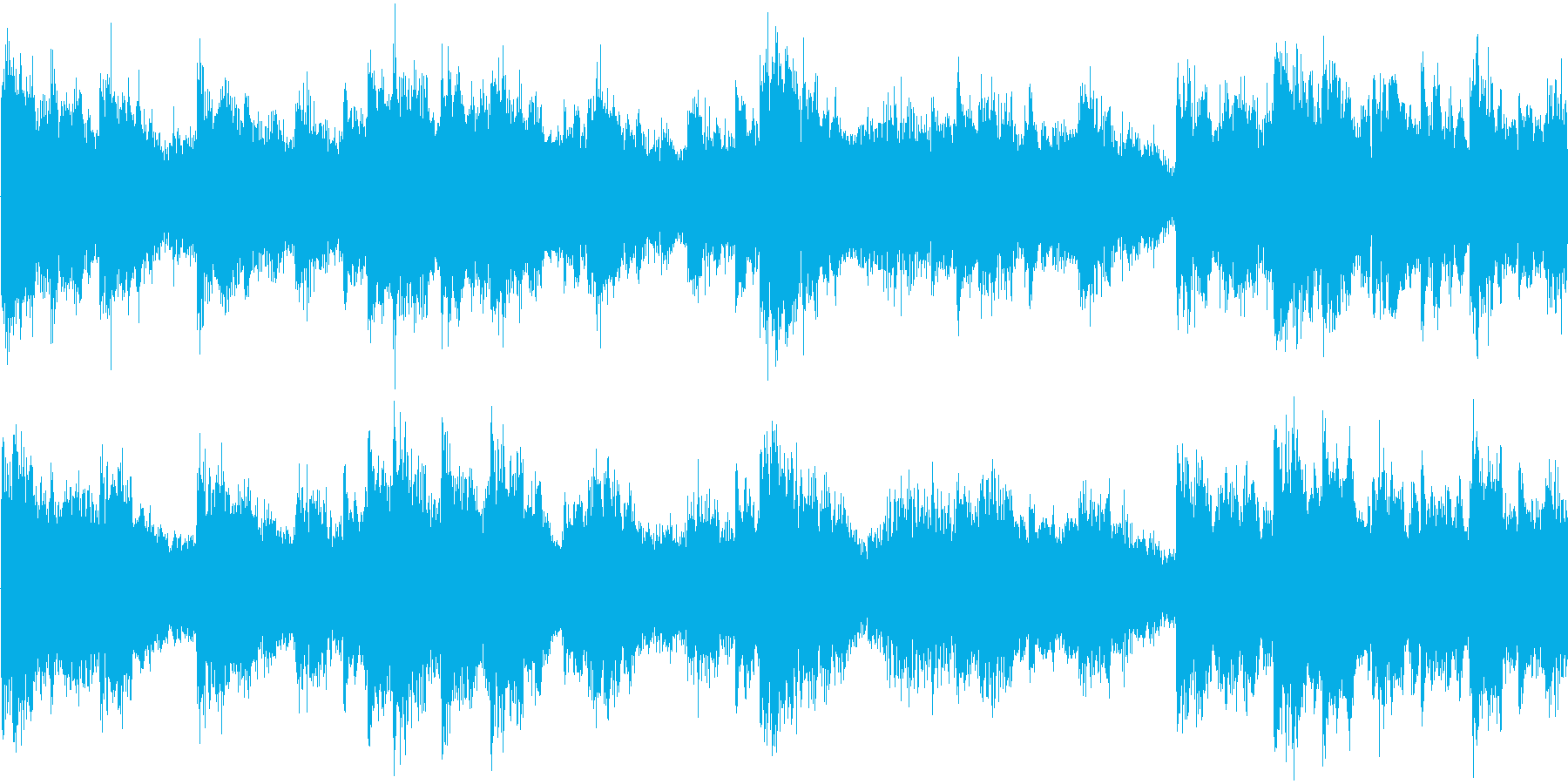 明るい雰囲気の短めのループ楽曲です。の再生済みの波形