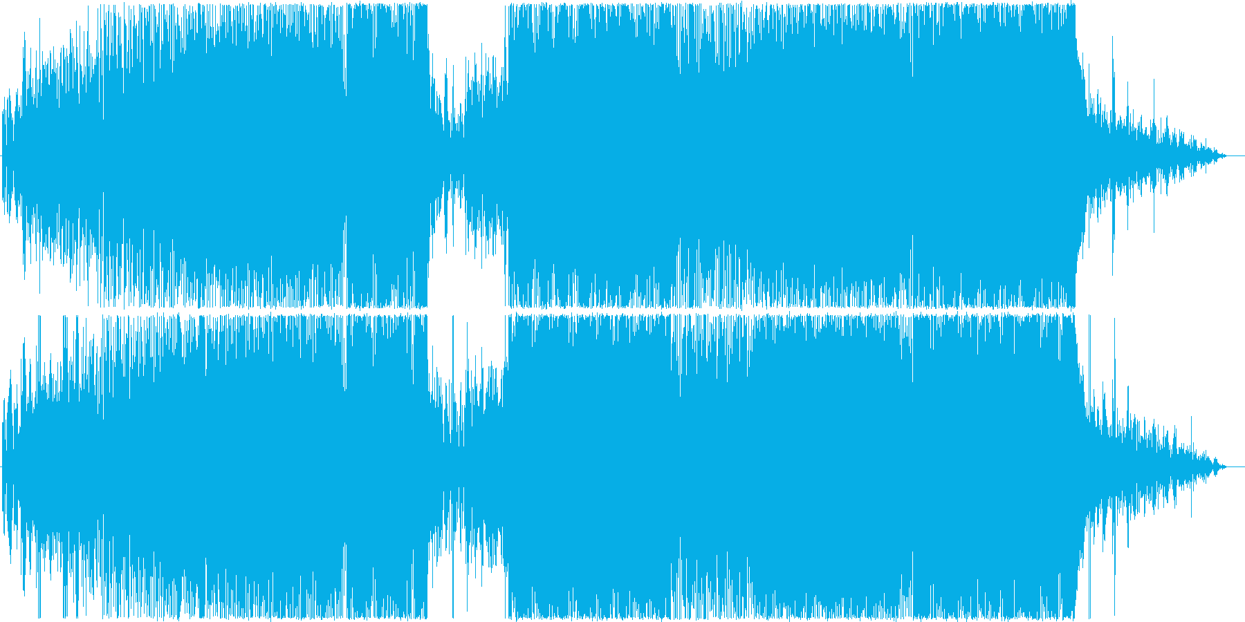デジタルプログレファンクロックの再生済みの波形