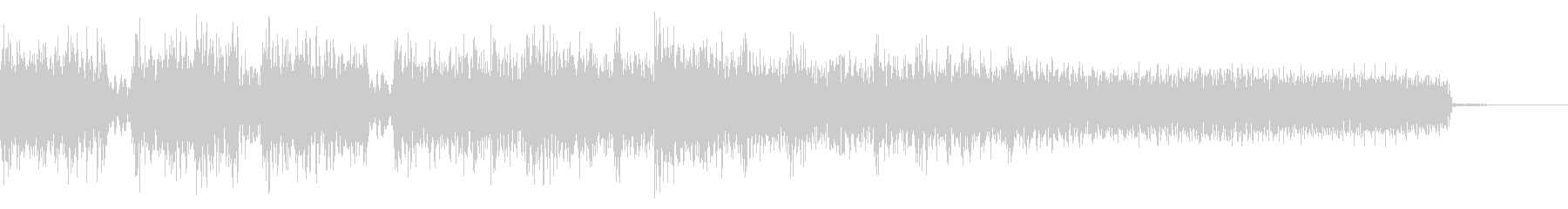 Aggressive metal jingle scene change's unreproduced waveform