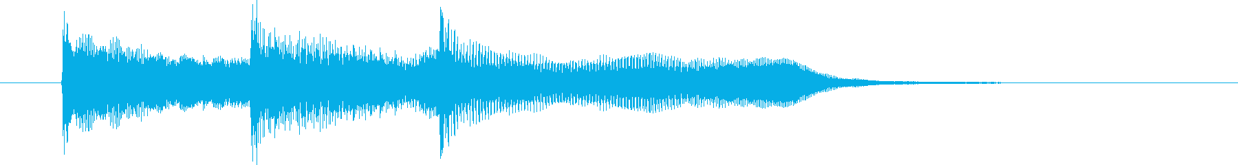 Bright and refreshing synth sound short's reproduced waveform