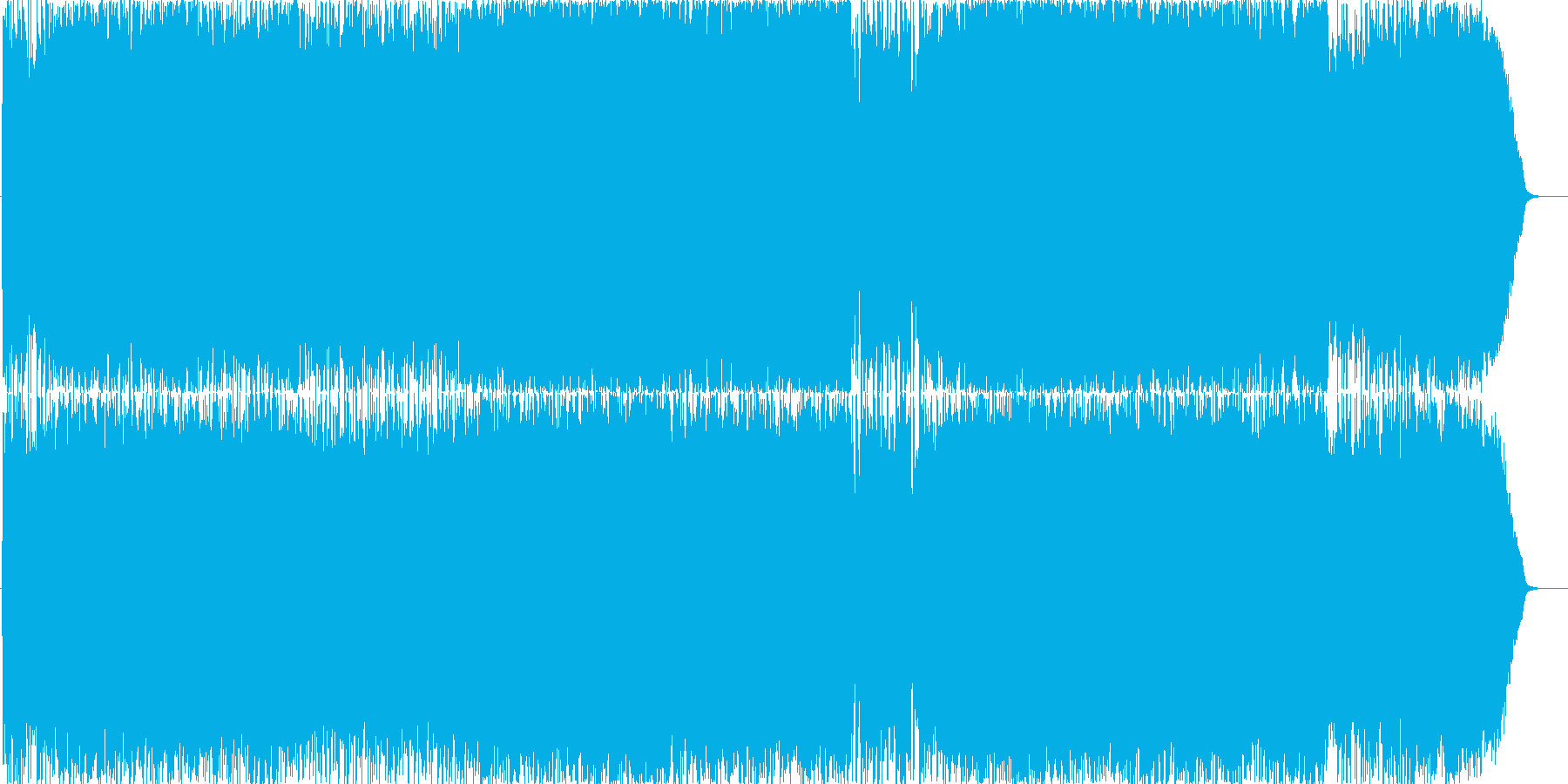 オーケストラ&バンドのOP曲の再生済みの波形