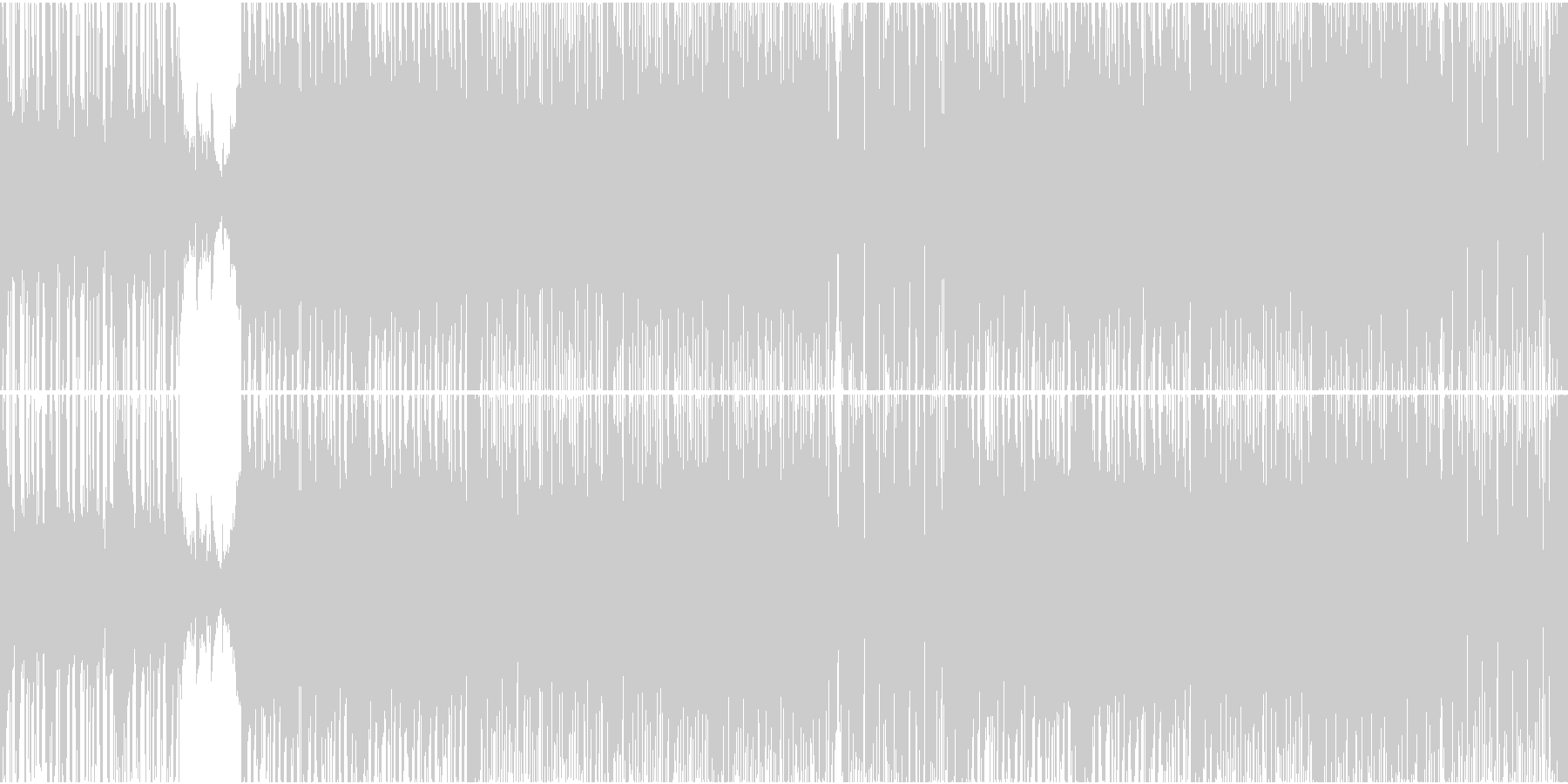 ピアノとギターの切ないフュージョン風の曲の未再生の波形