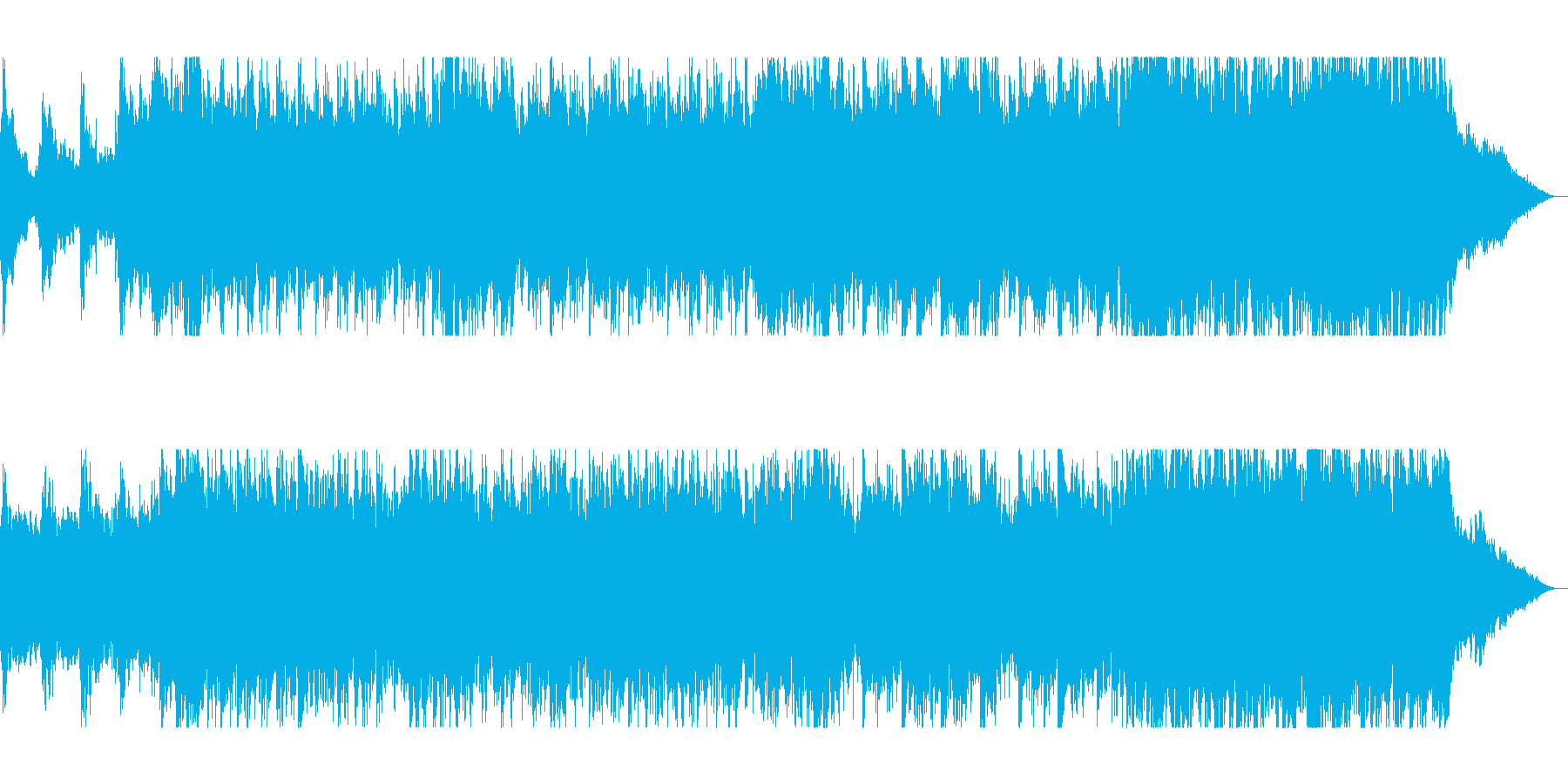 バイオリンの音色が美しく響いたサウンドの再生済みの波形