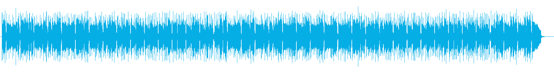 軽快かつ大人な落ち着きを感じる曲の再生済みの波形