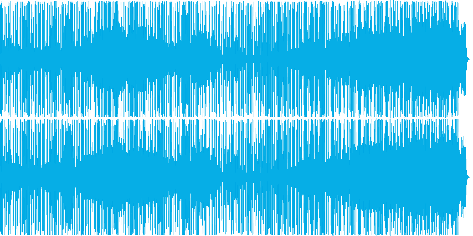 暗めの曲ですの再生済みの波形