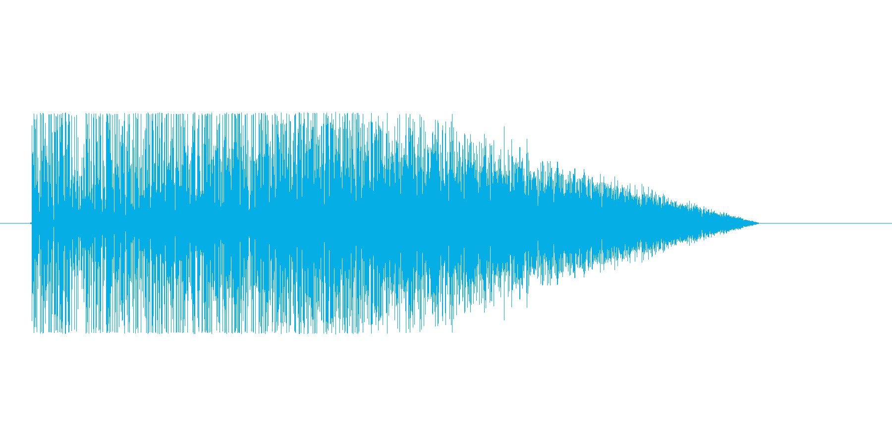 8bitの爆発音 ゴオオオオの再生済みの波形