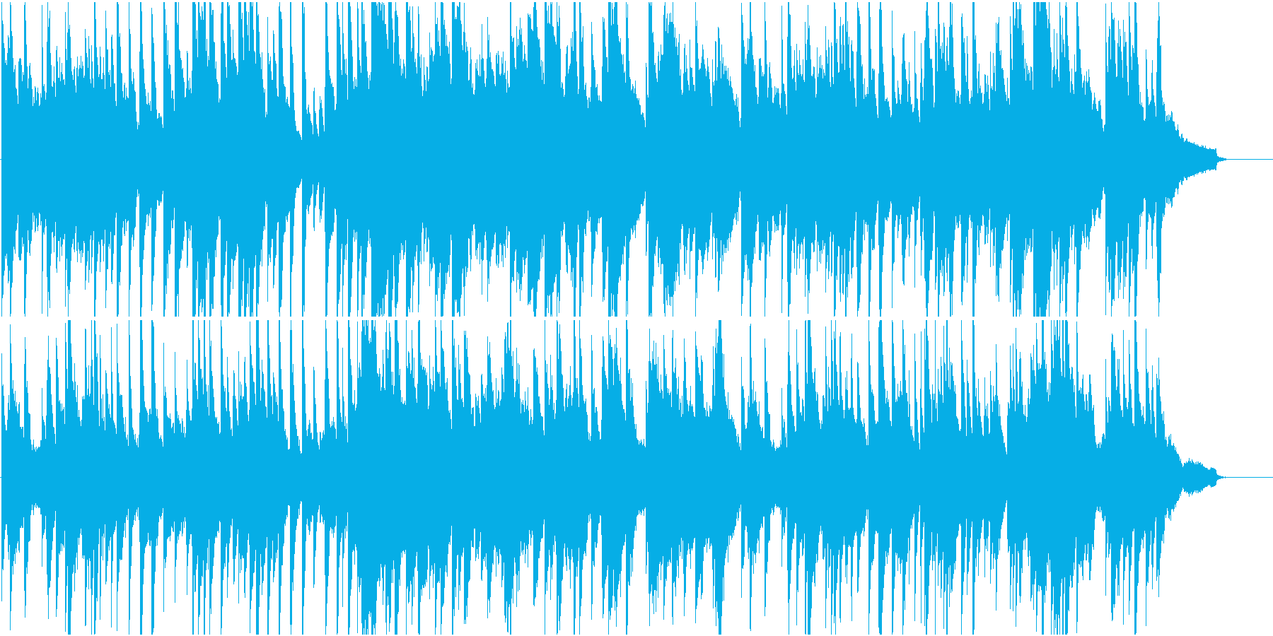 結婚式などに使える安らげるピアノ曲の再生済みの波形