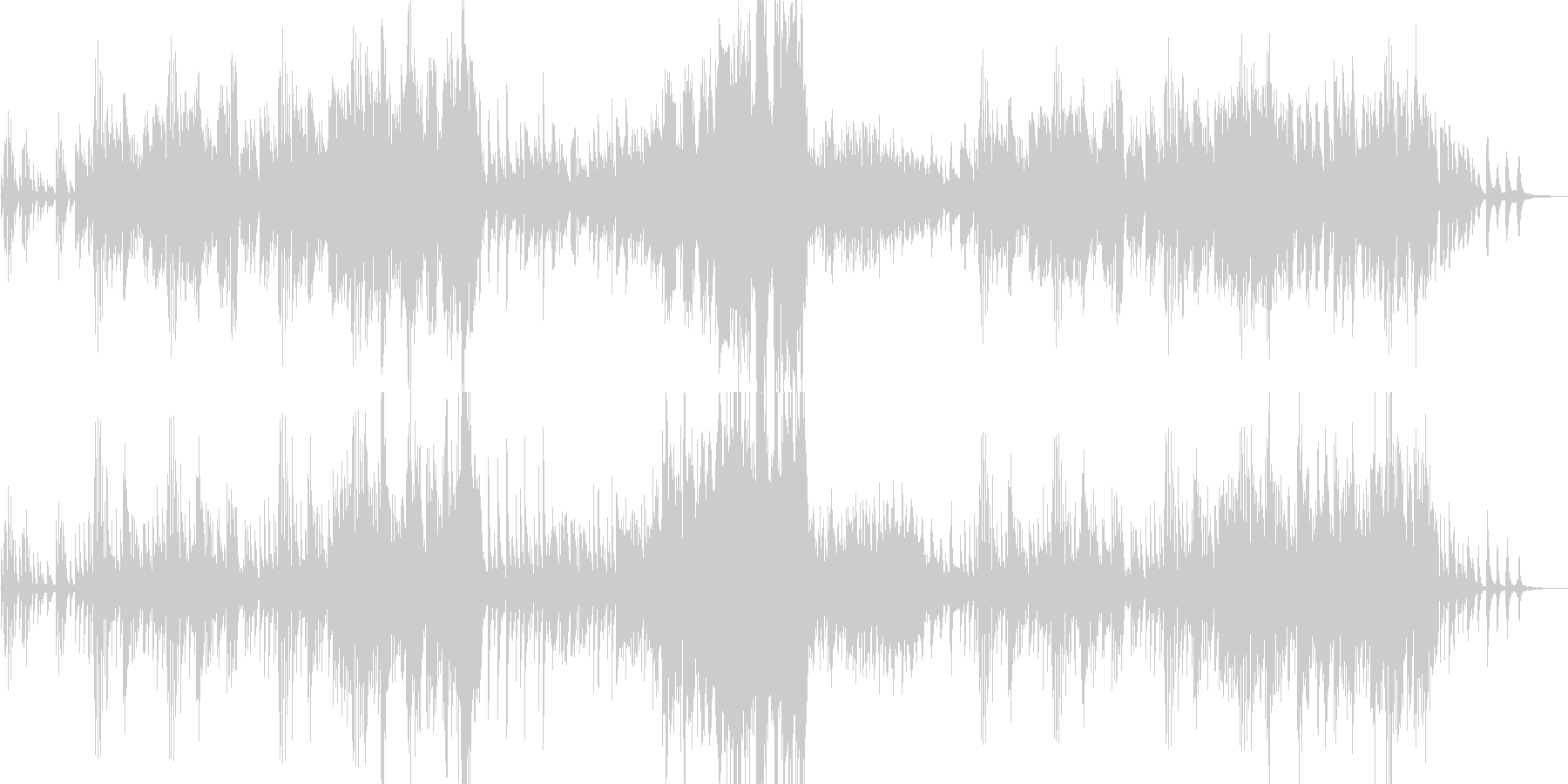 ピアノのメロディーが非常に美しい感動音楽の未再生の波形