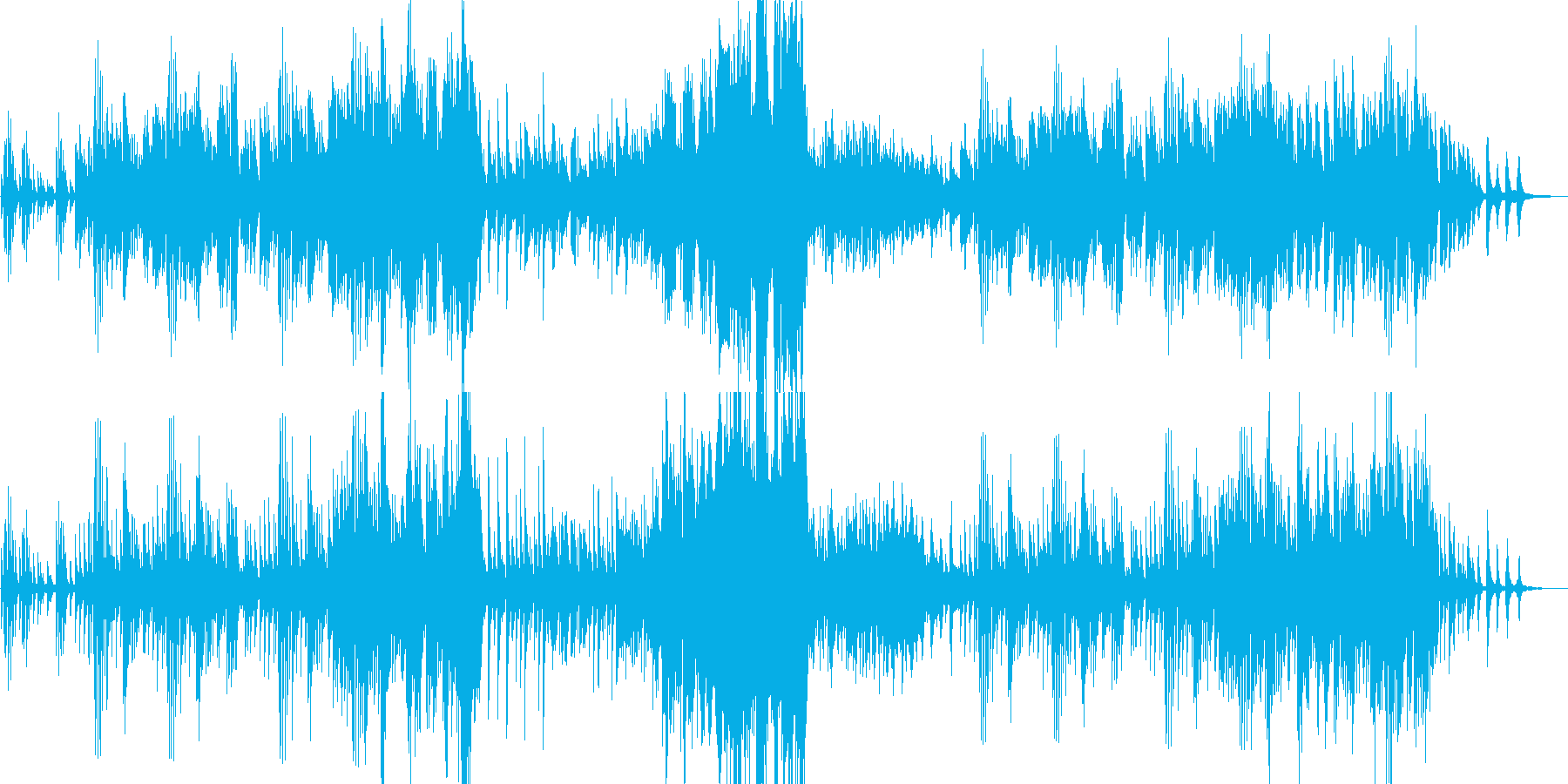 ピアノのメロディーが非常に美しい感動音楽の再生済みの波形