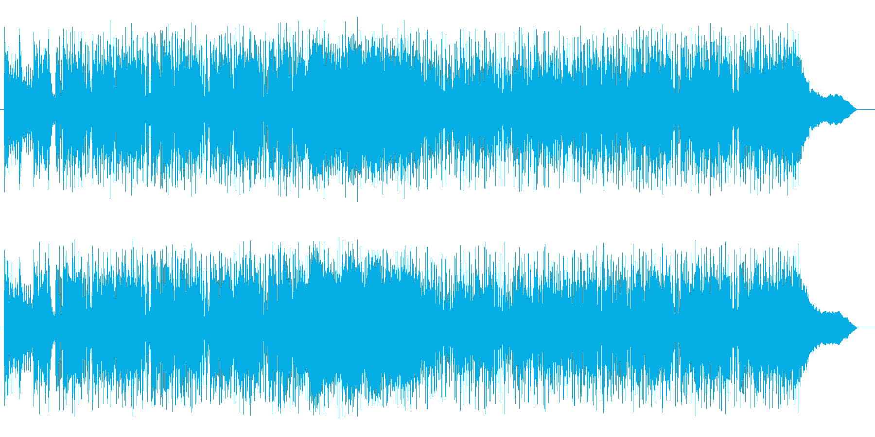 ロックでファンタジックなテクノポップの再生済みの波形